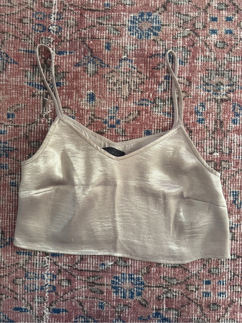 Metallic Gold Crop Top - Picture 1 of 3